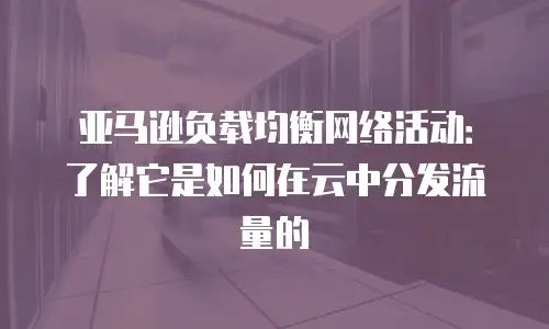 亚马逊负载均衡网络活动：了解它是如何在云中分发流量的