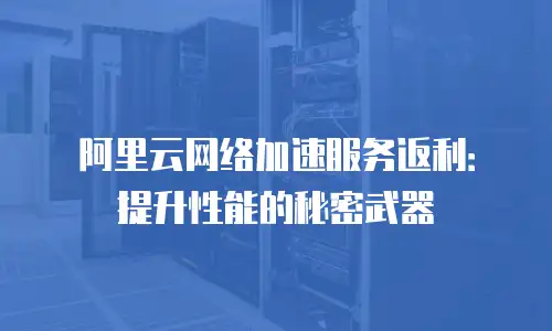 阿里云网络加速服务返利：提升性能的秘密武器