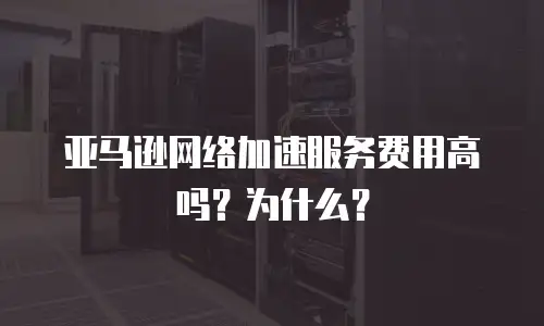 亚马逊网络加速服务费用高吗？为什么？