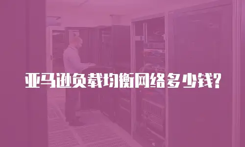 亚马逊负载均衡网络多少钱?