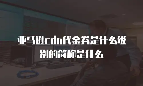 亚马逊cdn代金券是什么级别的简称是什么