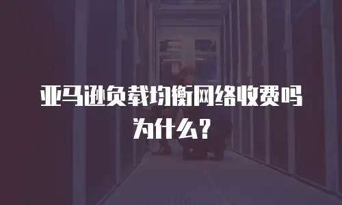 亚马逊负载均衡网络收费吗为什么？