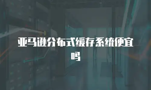 亚马逊分布式缓存系统便宜吗