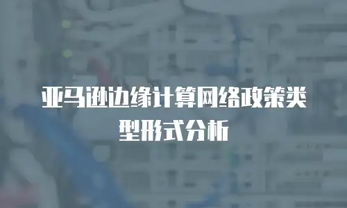 亚马逊边缘计算网络政策类型形式分析