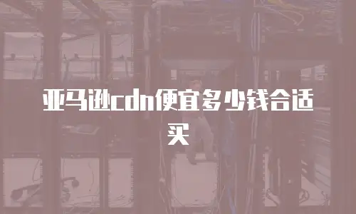 亚马逊cdn便宜多少钱合适买