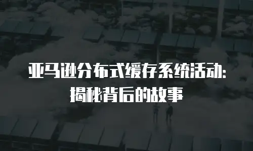 亚马逊分布式缓存系统活动：揭秘背后的故事