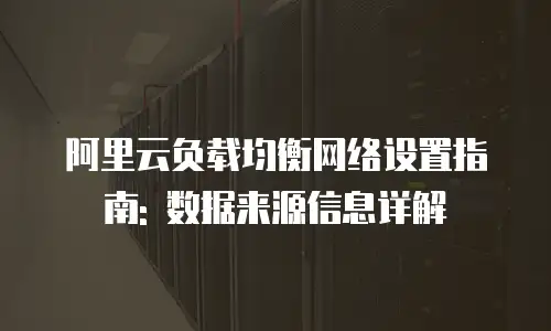 阿里云负载均衡网络设置指南: 数据来源信息详解