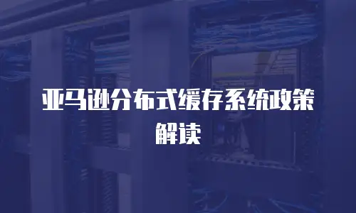 亚马逊分布式缓存系统政策解读