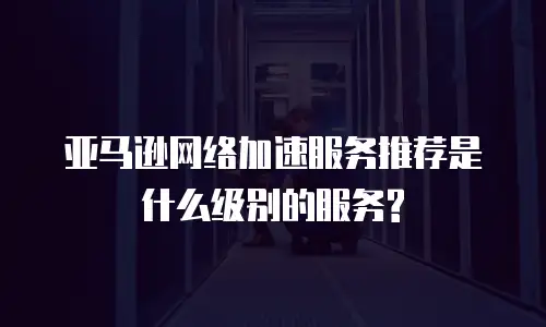 亚马逊网络加速服务推荐是什么级别的服务?