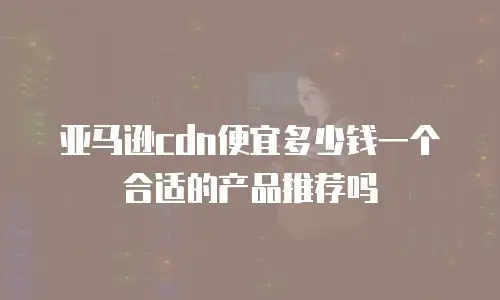 亚马逊cdn便宜多少钱一个合适的产品推荐吗