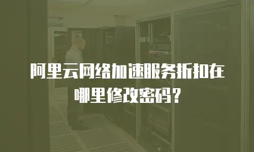 阿里云网络加速服务折扣在哪里修改密码？