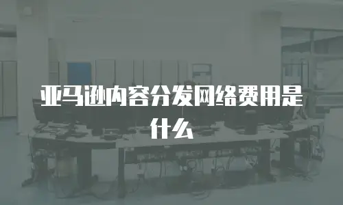 亚马逊内容分发网络费用是什么