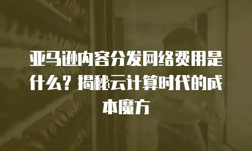 亚马逊内容分发网络费用是什么？揭秘云计算时代的成本魔方