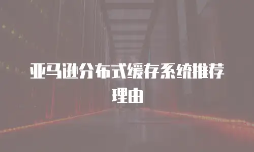 亚马逊分布式缓存系统推荐理由