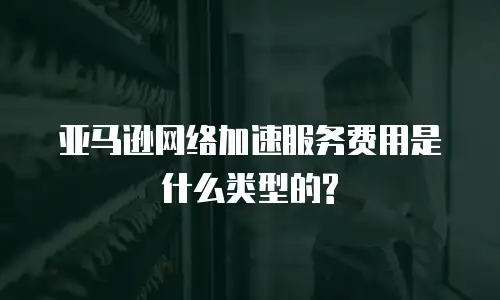 亚马逊网络加速服务费用是什么类型的?