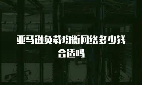 亚马逊负载均衡网络多少钱合适吗