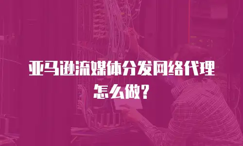 亚马逊流媒体分发网络代理怎么做？