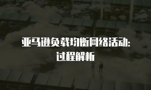 亚马逊负载均衡网络活动：过程解析