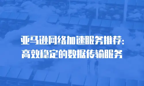 亚马逊网络加速服务推荐：高效稳定的数据传输服务
