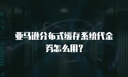 亚马逊分布式缓存系统代金券怎么用？