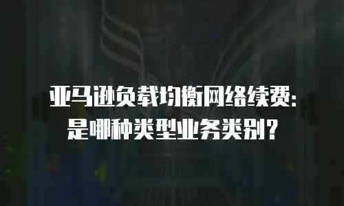 亚马逊负载均衡网络续费：是哪种类型业务类别？