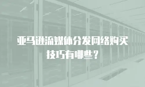亚马逊流媒体分发网络购买技巧有哪些？