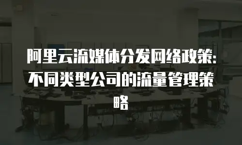 阿里云流媒体分发网络政策：不同类型公司的流量管理策略