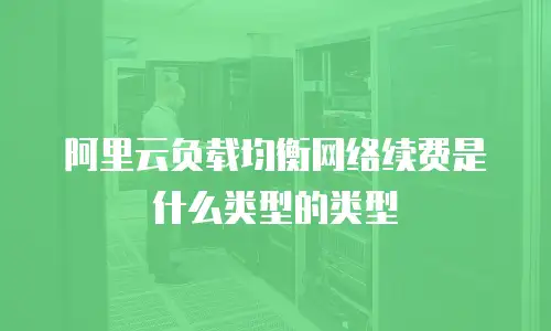 阿里云负载均衡网络续费是什么类型的类型