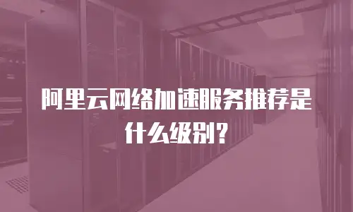 阿里云网络加速服务推荐是什么级别？