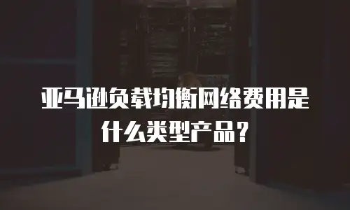 亚马逊负载均衡网络费用是什么类型产品？
