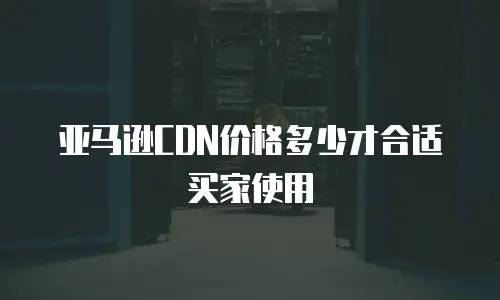 亚马逊CDN价格多少才合适买家使用