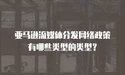 亚马逊流媒体分发网络政策有哪些类型的类型？