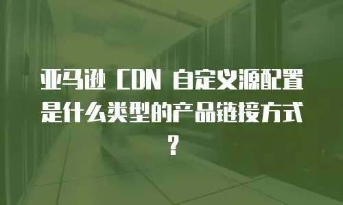 亚马逊 CDN 自定义源配置是什么类型的产品链接方式？