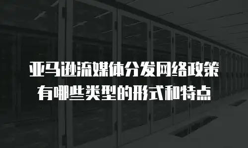 亚马逊流媒体分发网络政策有哪些类型的形式和特点