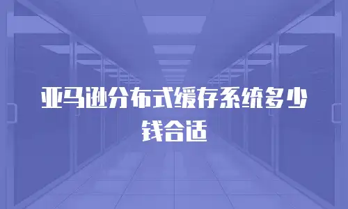 亚马逊分布式缓存系统多少钱合适
