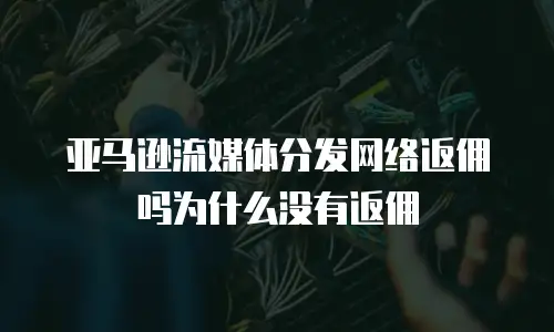 亚马逊流媒体分发网络返佣吗为什么没有返佣