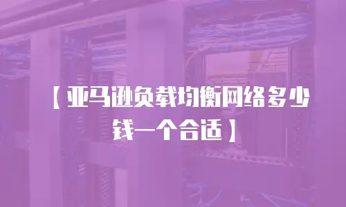 【亚马逊负载均衡网络多少钱一个合适】