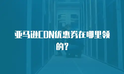 亚马逊CDN优惠券在哪里领的？