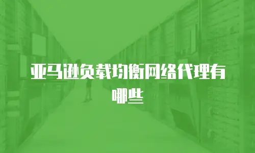 亚马逊负载均衡网络代理有哪些