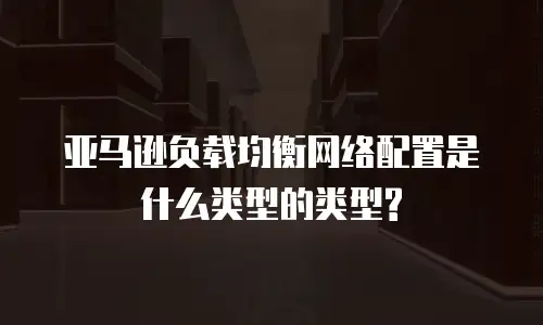 亚马逊负载均衡网络配置是什么类型的类型?