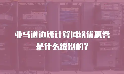 亚马逊边缘计算网络优惠券是什么级别的？