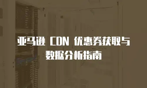 亚马逊 CDN 优惠券获取与数据分析指南