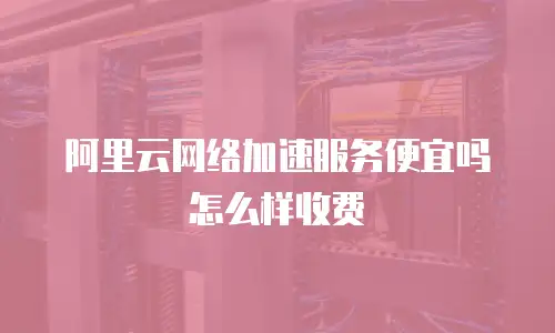 阿里云网络加速服务便宜吗怎么样收费
