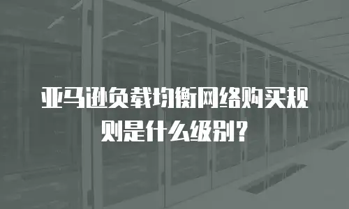 亚马逊负载均衡网络购买规则是什么级别？