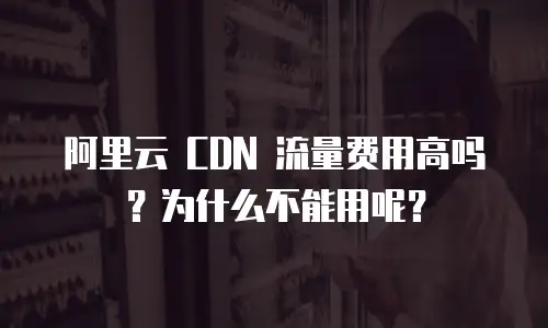阿里云 CDN 流量费用高吗？为什么不能用呢？