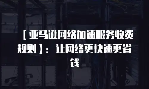 【亚马逊网络加速服务收费规则】：让网络更快速更省钱