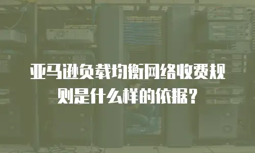 亚马逊负载均衡网络收费规则是什么样的依据？