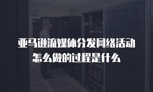 亚马逊流媒体分发网络活动怎么做的过程是什么