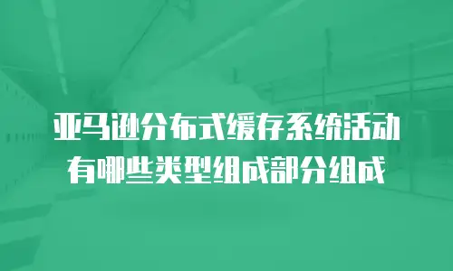 亚马逊分布式缓存系统活动有哪些类型组成部分组成