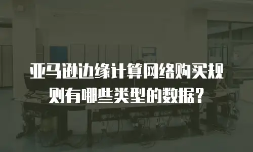亚马逊边缘计算网络购买规则有哪些类型的数据？